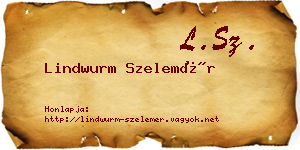 Lindwurm Szelemér névjegykártya